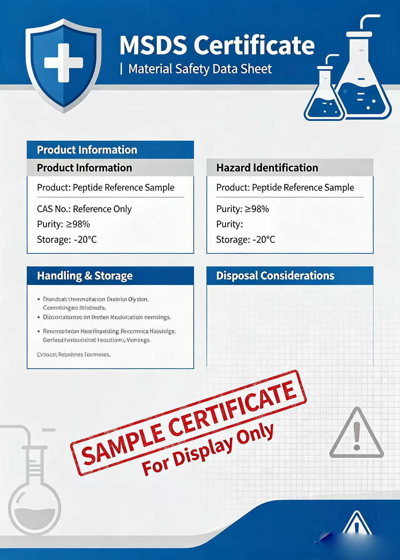 MSDS Certificate